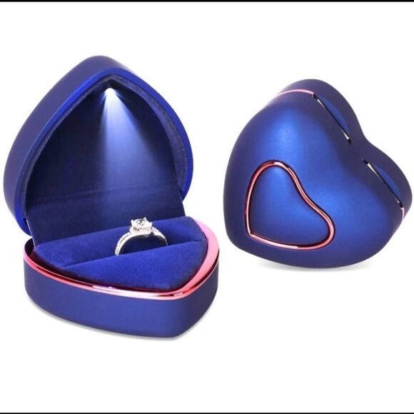 STUNNING 18KT YELLOW GOLD GREEN SAPPHIRE & TANZANITE ENGAGEMENT RING 6,8,9,10 - Picture 8 of 8